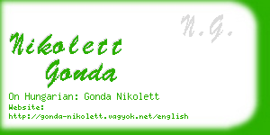 nikolett gonda business card